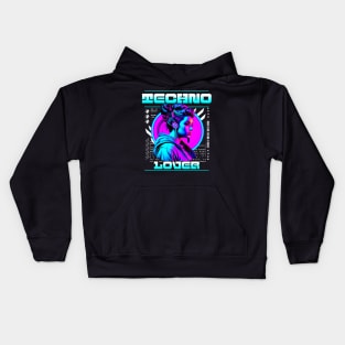 TECHNO  - Lover Headphone Steez Kids Hoodie